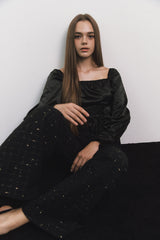 Corset Blouse Black