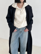 アルファウールロングコート/Alpha Wool Long Coat (2color)