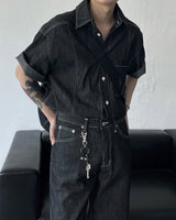 ノンフェードリネンショートスリーブシャツ/MG516 Non-Fade Linen Short-Sleeved Shirt (2 colors)