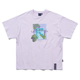 TROPICAL POOL TEE_MELANGE LIGHT PURPLE (6687838240886)