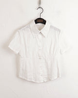 Tekka Incision Semi-cropped Short Sleeve Southern Shirt