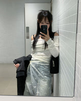 Ribbon wrap skirt