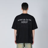 ベイビーフェイスウェーブヘア半袖Tシャツ BLACK