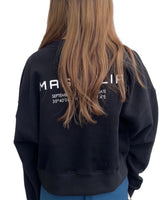 プリントクロップドスウェット/Print Cropped Sweat-BLACK