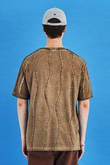 ダイウェーブオーバーロックTシャツ / ベージュ