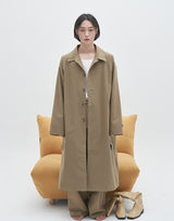Loose Fit Single-Breasted Coat(3 color) (6596179460214)