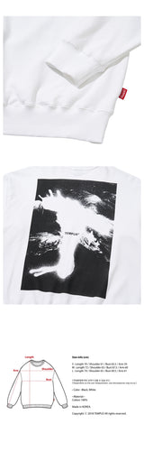 ジェットラグスウェットシャツ/JETLAG SWEATSHIRTS [WHITE]