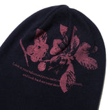 キルシーグラフィックビーニー / CHERRY GRAPHIC BEANIE [NAVY] (6656318668918)
