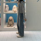 メープルスリムカーディガンノースリーブセット / Maple Slim Cardigan Sleeveless Set (3 colors)
