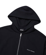 ハーフジップフーディ