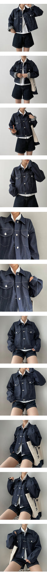 プリンストレンチヴァンクロップドポケットジャケット/Prince Trench Van Cropped Pocket Jacket