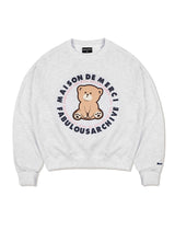 Women's Crop Little Bear Friends 3D Sweatshirt AshGray(FCD1TS202W)