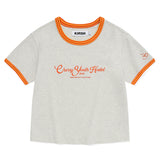 カラーコンビネーションクロップTシャツ