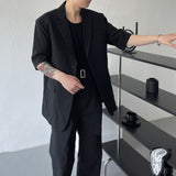 SI リネン半袖ジャケット / SI Linen Short-Sleeved Jacket (2 colors)