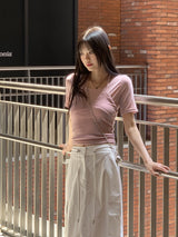 【SET】ラプティホルターナシシースルー半袖Tシャツセット / Lupty Halter Nashi See-through Short Sleeve T-shirt Set