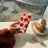 ストロベリー スマートフォンケース/Strawberry (Galaxy) Glossy Hard Case