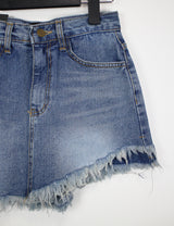 アンバランスデニムスカートプリーツ / no.802 Unbalance Denim Skirt Pants