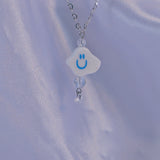 Sky Cloud Holographic Gemstone Necklace