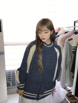 ハーパー 2WAY ニットジップアップ