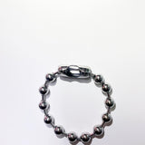 [ITZY Ryujin/Wooah Sora/Bad villain Kelly] Simple thick silver ball chain bracelet