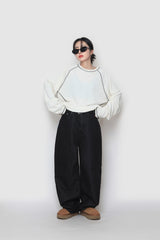 Beazy snap raw pants