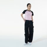 BLACK NEW REGULAR CARGO PANTS