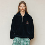 GHCコーデュロイハーフジップ/GHC CORDUROY HALF ZIP-UP_NAVY