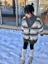 コーヒーモヘアカーディガン