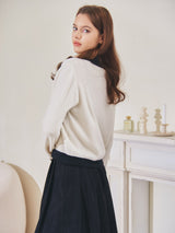 TUCK PLEATS MINI SKIRT_BLACK (6638376190070)
