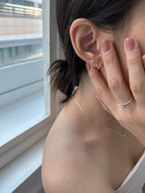 [92.5silver] ボリュームハートピアス