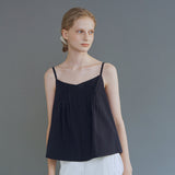 コットン ピンタック スリーブレス / Cotton pintuck sleeveless