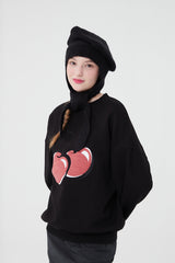 チェリーベレー帽バラクラバ / CHERRY BERET BALACLAVA [BLACK]