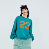 23 Print Sweatshirt (deep mint)