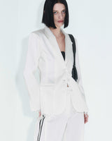 ローエッジスリムジャケット / Raw Edge Slim Jacket _ White