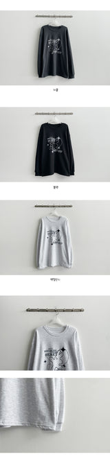 Sharing Boxy Fit Rabbit Sweatshirt