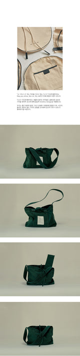 クロスビンテージキャンバスバッグ / Cross Vintage Canvas Bag - Green