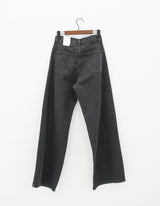 ピンタックブラックブルーワイドパンツ / no.5108 Pintuck Black Blue Wide Pants