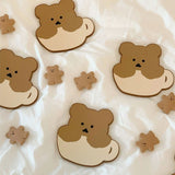カップコースター/Chanibear cup coaster - Brown