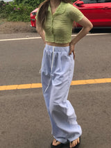 ウォーターフォールストライプパンツ
