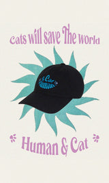 AND CAT BALL CAP_BLACK