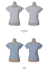 [SHOPPERMADE] スクエアクロップ半袖Tシャツ (6color)
