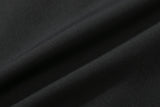 ショルダーオープンリボンシャツ / SHOULDER OPEN RIBBON SHIRT_BLACK