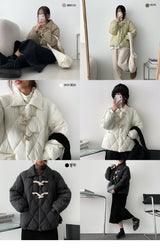 Tteokbokki button collar quilting padded