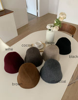 ASCLO Wool Simple Bucket Hat (6color)