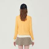 Logo jacquard knit set-up_YELLOW (6659925246070)