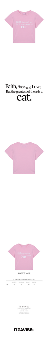 キャットセイングクロップTシャツ