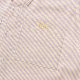 フロントポケットポイントストライプシャツ / FRONT POCKET POINT STRIPE SHIRTS - YELLOW