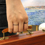 レターリング3 / [CCNMADE] LETTER RING 3 (Burgundy) (6680489099382)