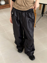 Tissue Coated Parachute Two Way Jogger Wide Pants