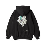 ハートプリンティングパーカー/HEART PRINTING HOODIE-BLACK